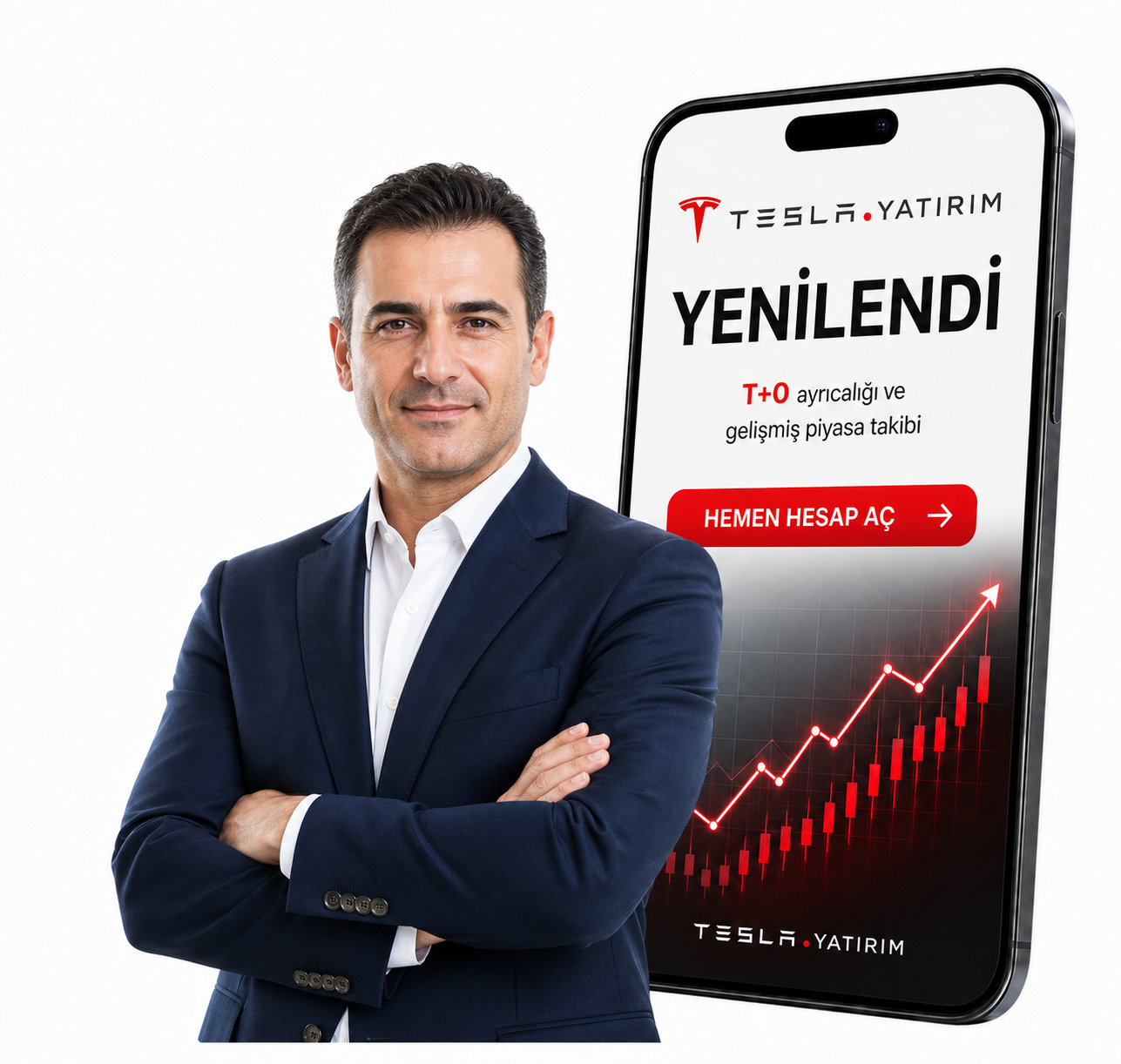 Tesla Yatırım yenilendi mobil platform görseli